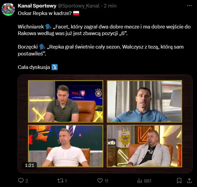 Artur Wichniarek nt. Oskara Repki w kadrze Polski xD